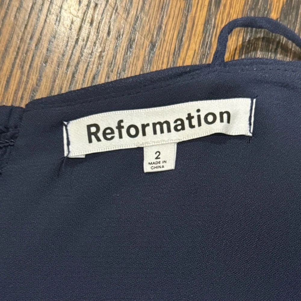 Reformation Navy Marlin Dress - Picture 10 of 11